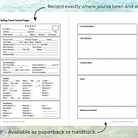 Look inside the Sailing Travel Journal Inside a Sailing Travel Journal