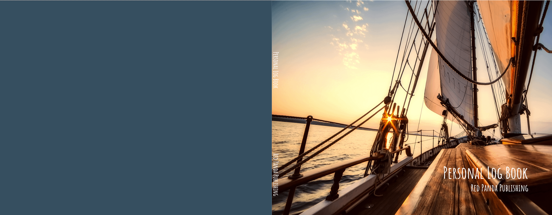 Personal Log Book - Sailing Boat at Sunset cover
