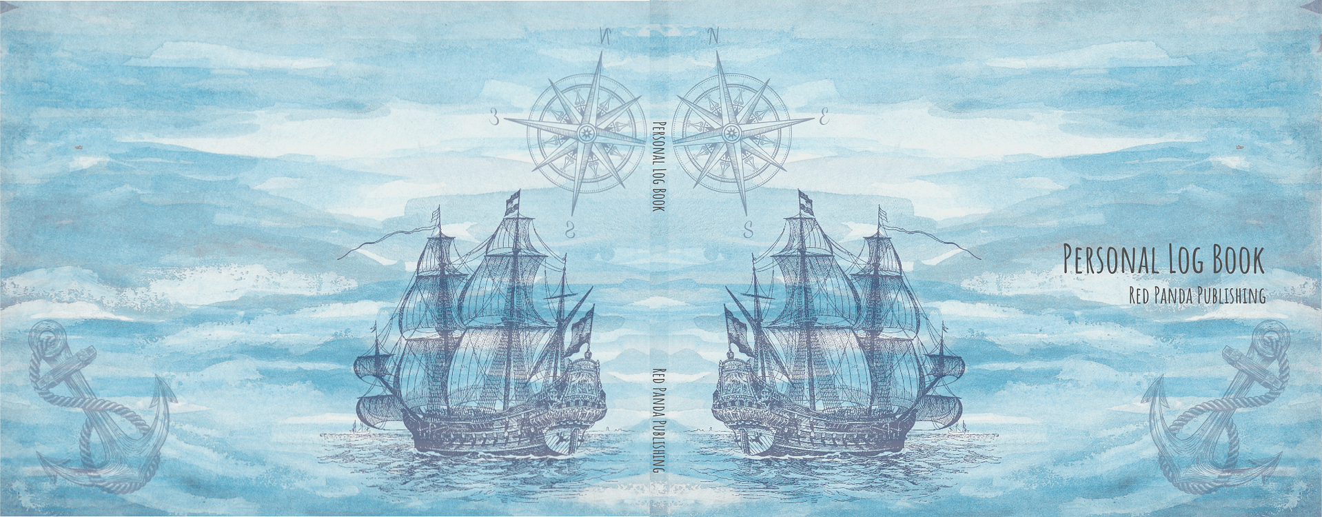 Personal Log Book - Vintage Sailing Ship cover