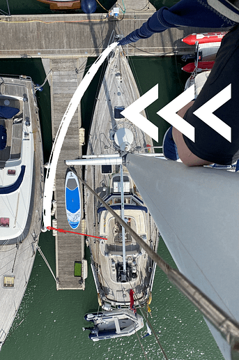 Wind blowing over the starboard side (sail on the port side) = STARBOARD TACK Wind blowing over the starboard side (sail on the port side) = STARBOARD TACK