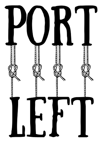 Port and Starboard - port has four letters like LEFT Port and Starboard - port has four letters like LEFT
