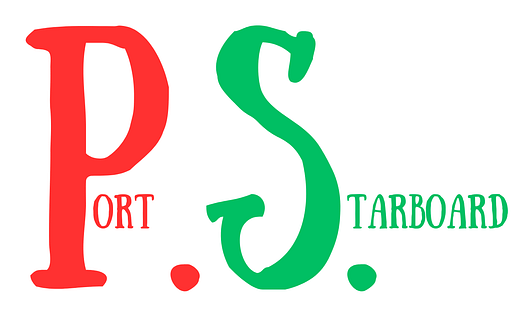 Port and Starboard - P.S. port on the left, starboard on the right Port and Starboard - P.S. port on the left, starboard on the right