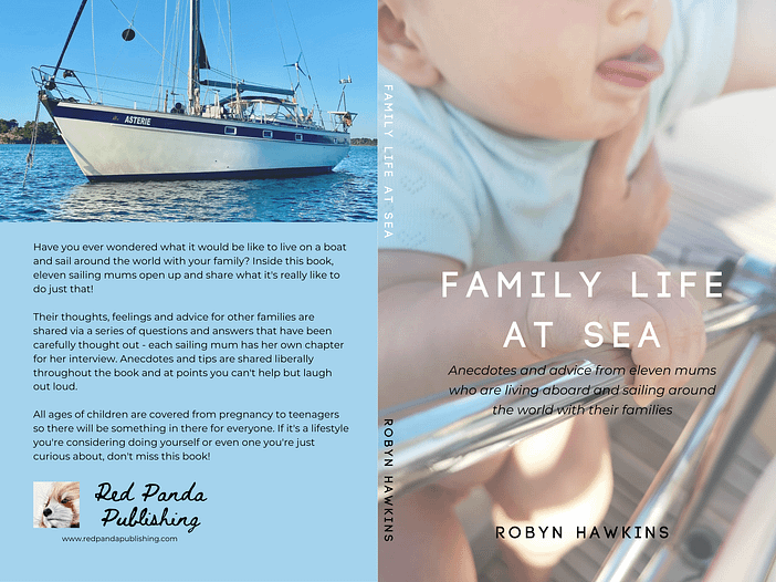 Family Life at Sea Paperback Book Cover The front and back cover of the book 'Family Life at Sea'