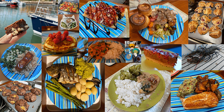 Food cooked onboard our sailing yacht Food cooked onboard our sailing yacht