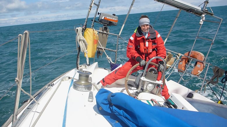 Tipped over while sailing Tipped over while sailing